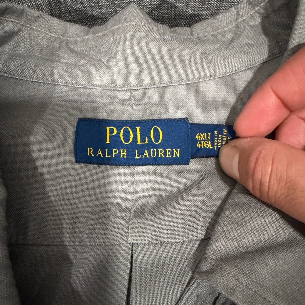 Ralph Lauren Gray Casual Button Down Shirt - Picture 3 of 9
